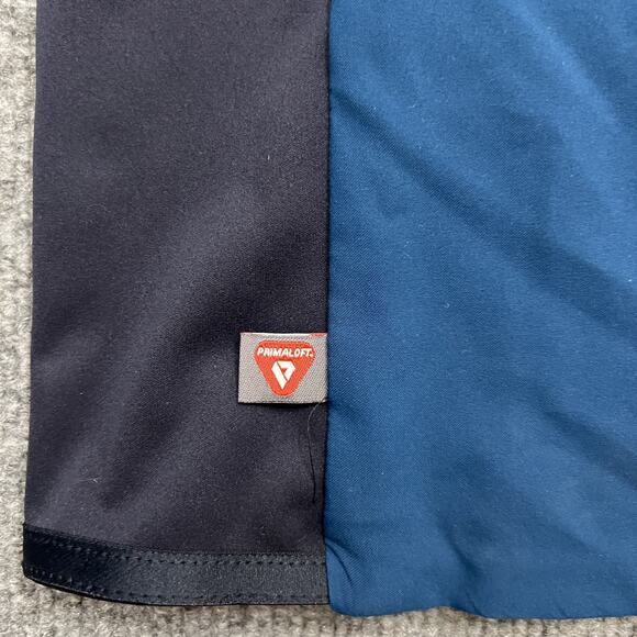 Salomon Drifter Mid Jacket Mens Small Night Sky Blue Black Reversible PrimaLoft - Picture 4 of 15